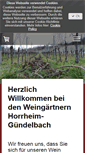 Mobile Screenshot of horrheimer-weingaertner.de